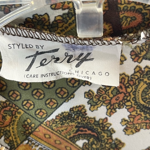 Vintage 60/70’s Patchwork Print Blouse - Picture 4 of 8